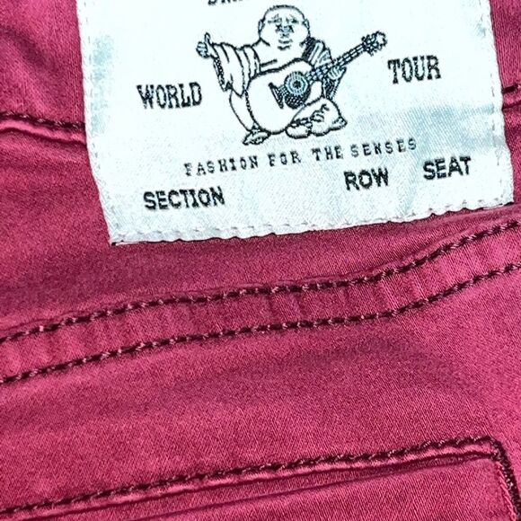 True Religion Halle Mid Rise Skinny Stretch Cargo Ankle Jeans Womens Sz 28 - Picture 4 of 9